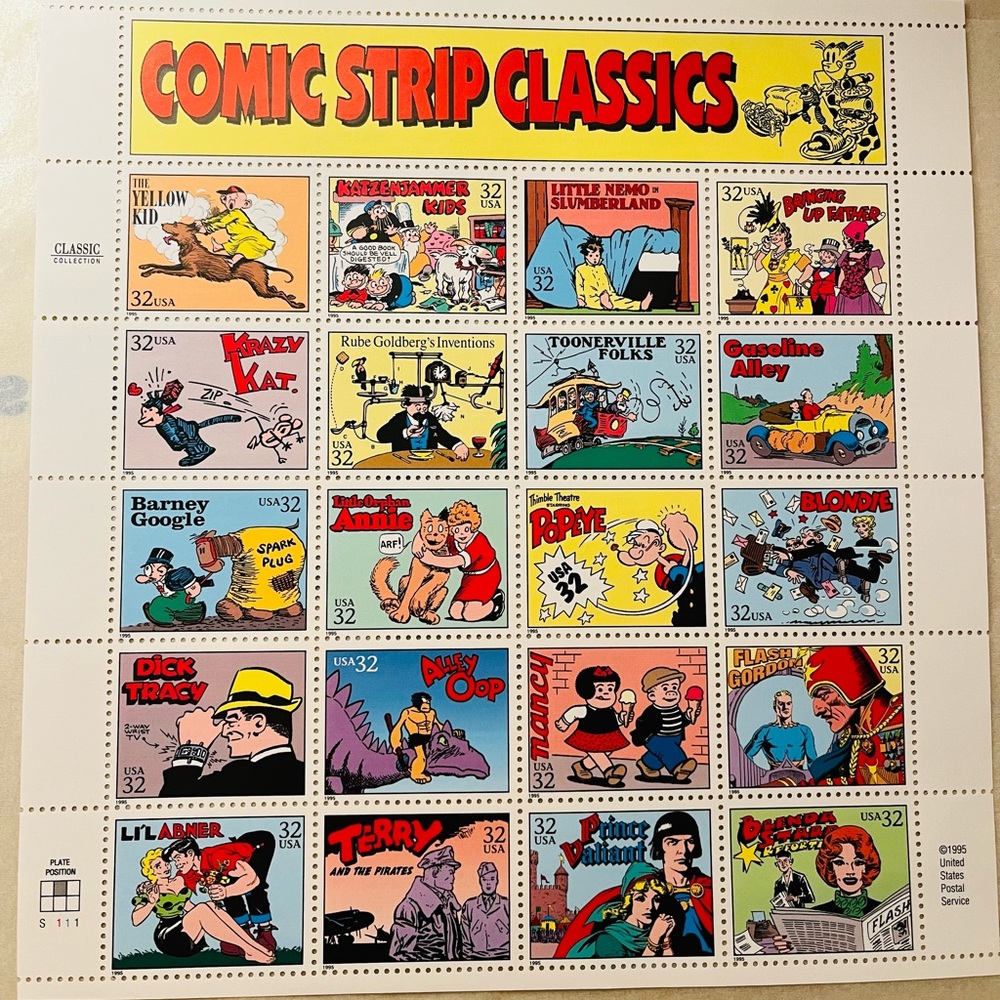 1995 Comic Strip Classic Collectable Stamps